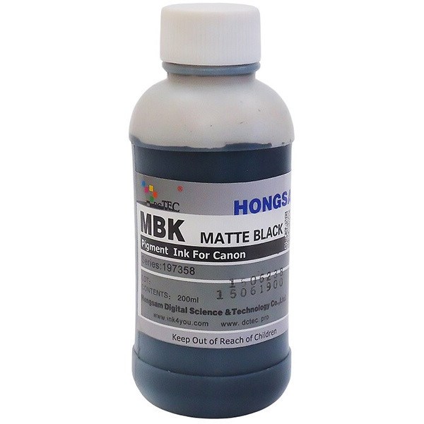 Чернила DCTec (MBK) Matte Black для Canon iPF600/700 Pigment (200 ml) - фото 4500