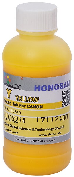 Чернила DCTec (Y) Yellow для Canon TM 200/300 (200 ml) - фото 4535