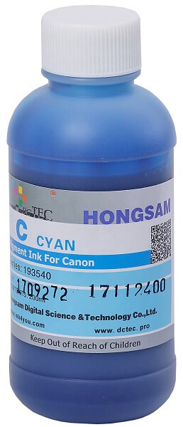 Чернила DCTec (C) Cyan для Canon TM 200/300 ( 200 ml) - фото 4536
