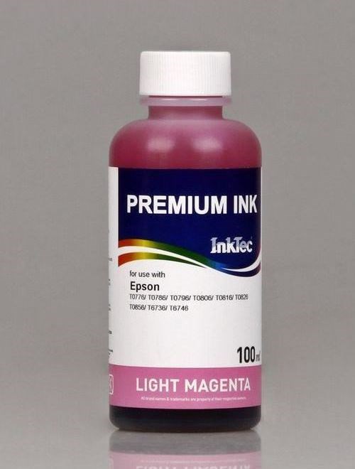 Чернила InkTec для Epson цвет Light Magenta (LM) серия 0010 водные (100 мл ) - фото 4848